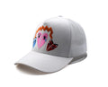 WHITE BIPOLAR HEART DEMONZ TRUCKER HAT